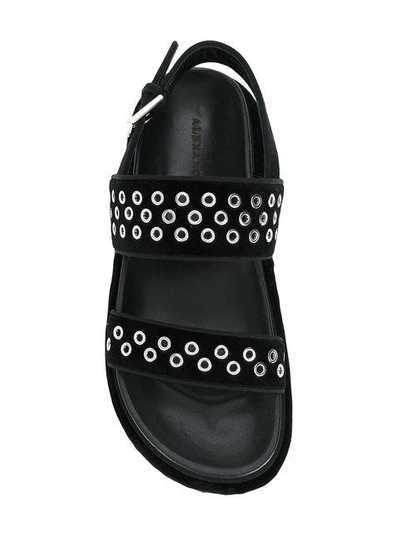 Shop Alexander Mcqueen - Eyelet Platform Sandals