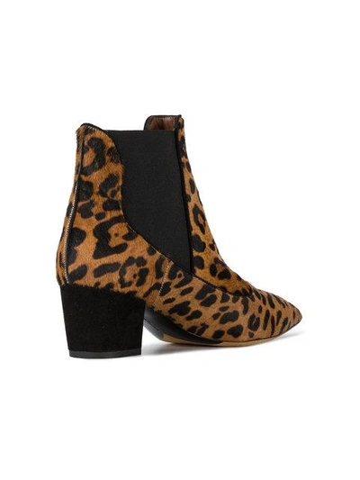 Shop Tabitha Simmons Leopard Shadow Pony Leather Ankle Boots