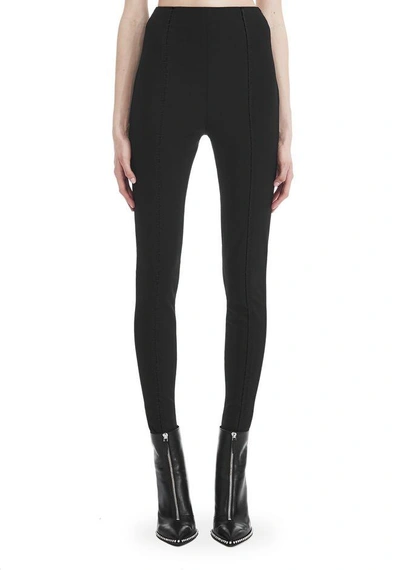 Shop Alexander Wang Tailored Legging With Bartack Detail In Black