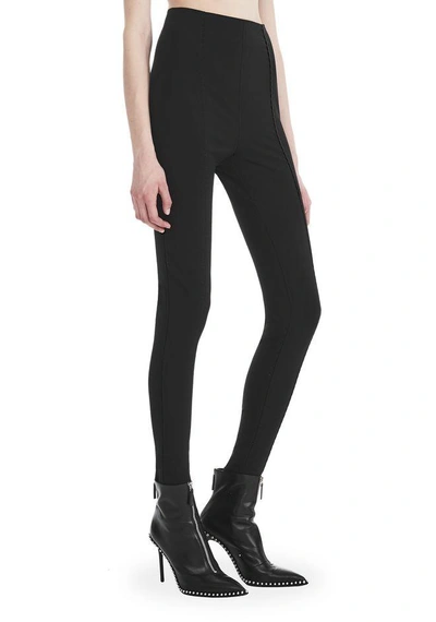 Shop Alexander Wang Tailored Legging With Bartack Detail In Black