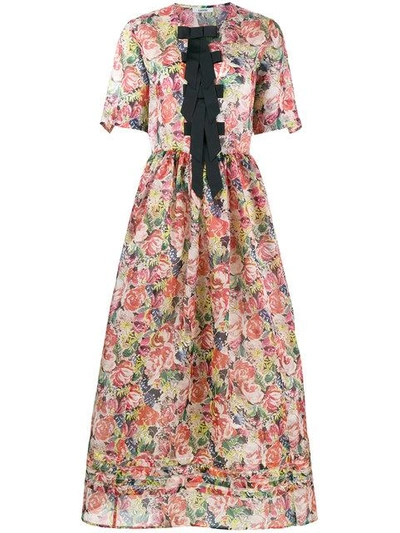 Ganni seneca silk dress cheap