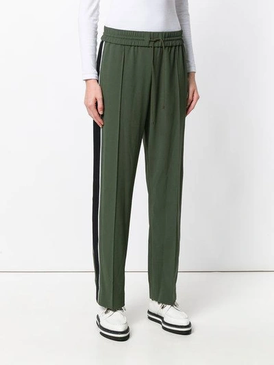 Shop Kenzo Satin Mid-waist Track Pants