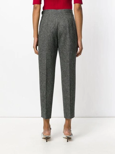 Shop Maison Margiela Tapered Trousers In Grey