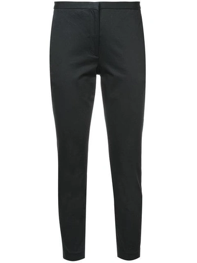 Shop Rosetta Getty Cropped Skinny Trousers - Black