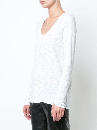 Shop Atm Anthony Thomas Melillo Long Sleeved Top In White