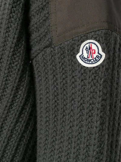 Shop Moncler Classic Knitted Sweater - Green