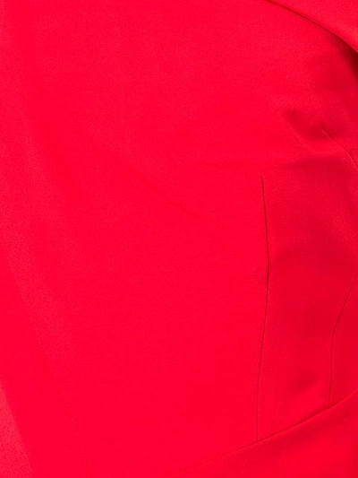 Shop Antonio Berardi Off Shoulder Corset Dress In Red