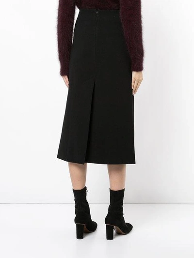 Shop Christopher Esber Fitted Buttoned Skirt - Black