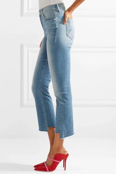 Shop Mother The Insider Crop High-rise Flared Jeans