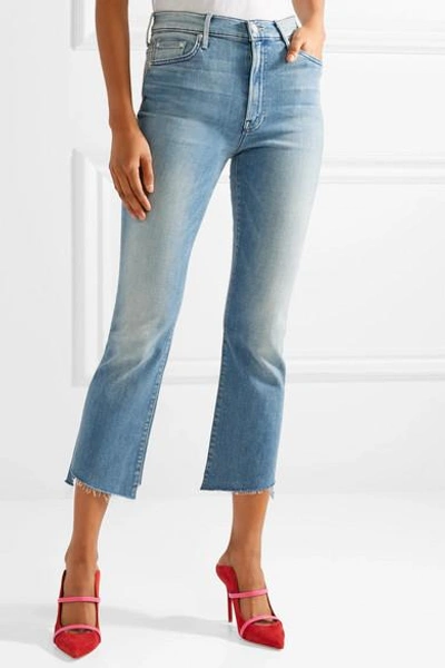 Shop Mother The Insider Crop High-rise Flared Jeans
