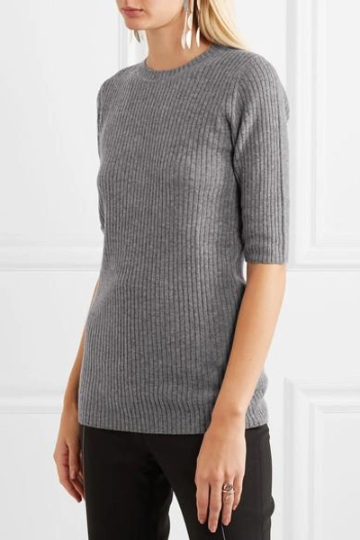 Shop Georgia Alice Freeway Ribbed Wool And Cashmere-blend Top
