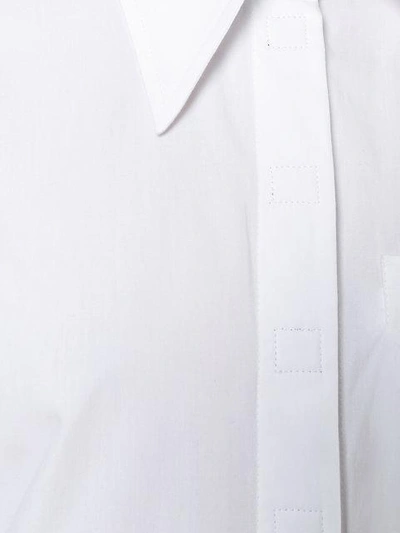 Shop Christopher Kane Touch Strap Shirt In White