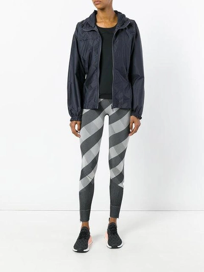 Shop Adidas By Stella Mccartney Hooded Jacket - Grey
