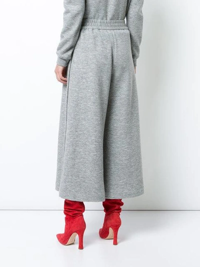 Shop Adam Lippes Luxe Jersey Culottes With Drawstring Waist