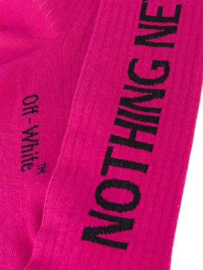 Shop Off-white 'nothing New' Kniestrümpfe - Rosa In Pink