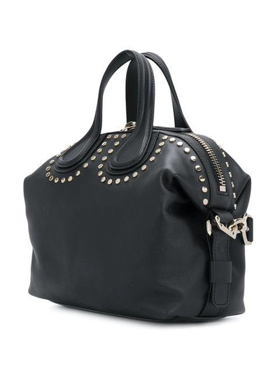 Shop Givenchy Antigona Flat Stud Tote Bag In Black