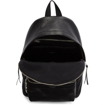 Shop Saint Laurent Black Mini City Backpack In 1000 Black
