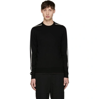 Shop Comme Des Garçons Shirt Black Contrast Stripe Sweater