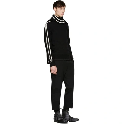 Shop Comme Des Garçons Shirt Black Contrast Stripe Sweater