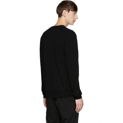 Shop Comme Des Garçons Shirt Comme Des Garcons Shirt Black Fully Fashioned Sweater
