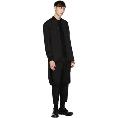 Shop Comme Des Garçons Shirt Comme Des Garcons Shirt Black Fully Fashioned Sweater