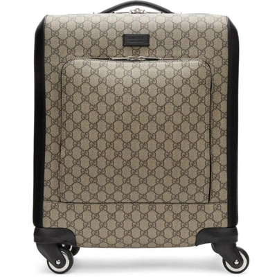 Shop Gucci Beige Gg Supreme Suitcase