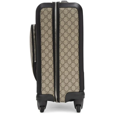 Shop Gucci Beige Gg Supreme Suitcase