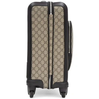 Shop Gucci Beige Gg Supreme Suitcase