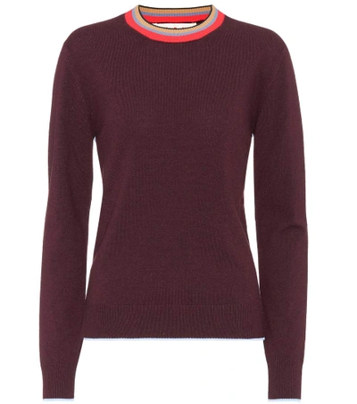 Shop Marni Cashmere-blend Sweater In Dark Raisie