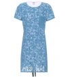 MIU MIU COTTON LACE T-SHIRT DRESS,P00269349