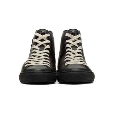 Shop Gucci Black Angry Cat & Ufo Major High-top Sneakers In 1066 - Black