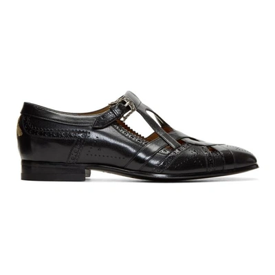 Shop Gucci Black Thesis Loafers In 1000 Black