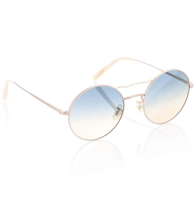 Shop Oliver Peoples Nickol Round Sunglasses