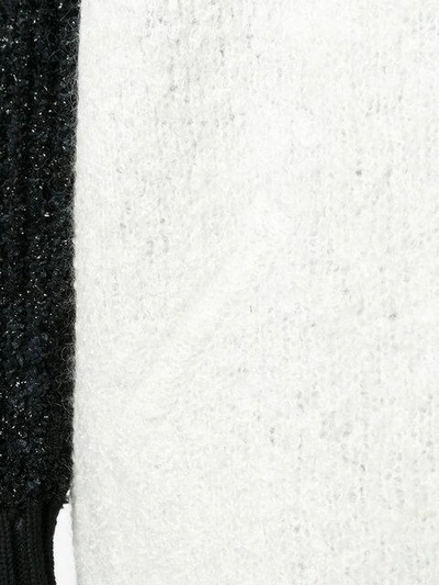 Shop Lanvin Contrast Sleeve Coat In White