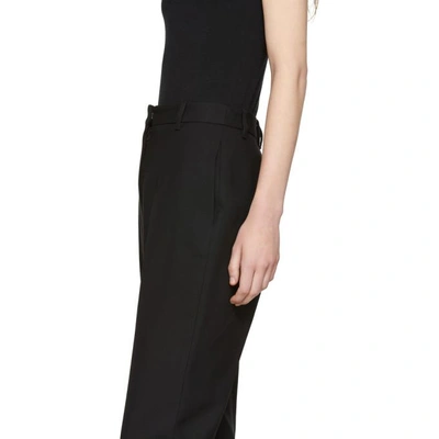 Shop Alexander Mcqueen Black High-rise Trousers