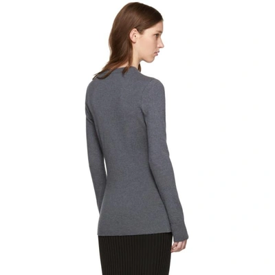 Shop Stella Mccartney Grey Wool Crewneck Sweater