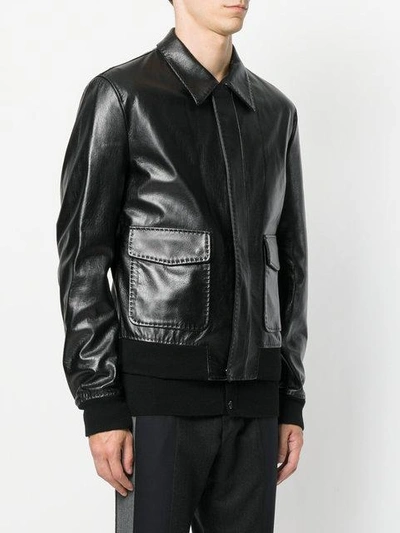 Shop Dolce & Gabbana Bomber Jacket In Black