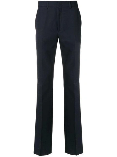 Shop Fendi Tailored Trousers In Blue
