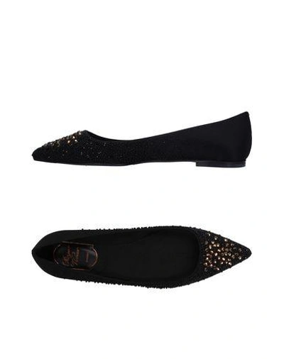 Shop Roger Vivier Ballet Flats In Black