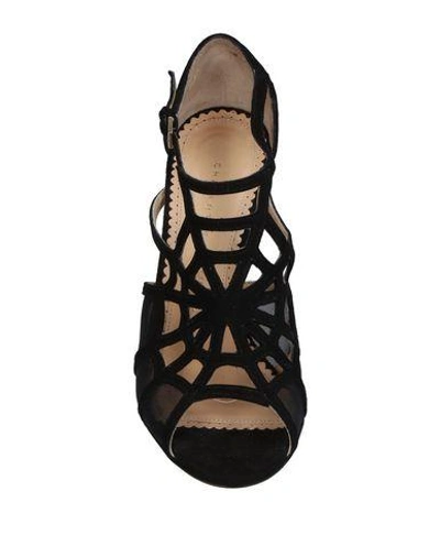 Shop Charlotte Olympia Sandals In Black