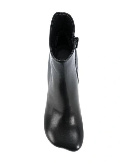 Shop Mm6 Maison Margiela Cup Heeled Boots - Black