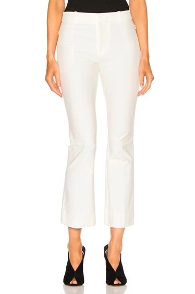 Shop Derek Lam 10 Crosby Cropped Flare Pant In White