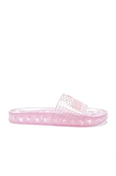 Shop Fenty X Puma Jelly Slides In Prism Pink