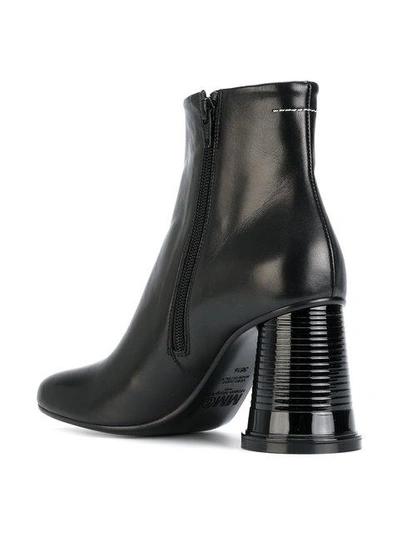 Shop Mm6 Maison Margiela Plastic Glass Heel Boots - Black