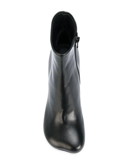 Shop Mm6 Maison Margiela Plastic Glass Heel Boots - Black