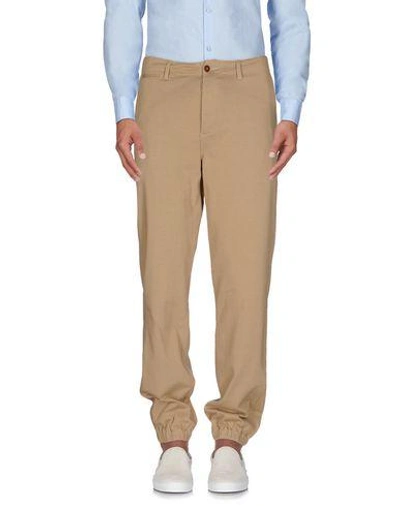 Shop Nlst Casual Pants In Sand