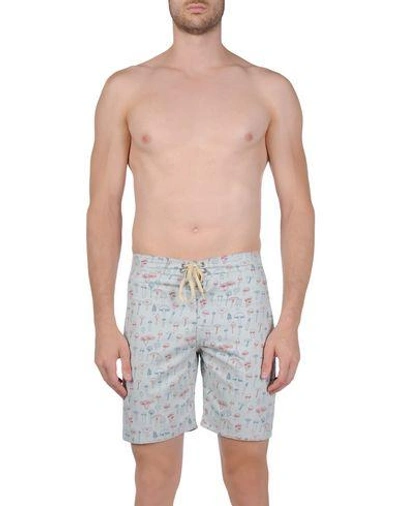Shop Mollusk Swim Shorts In Light Grey