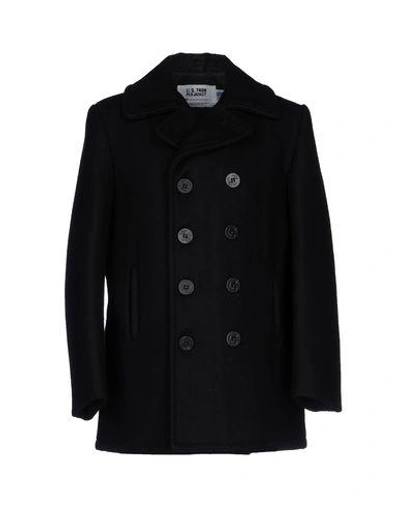 Shop Schott Coat In Black