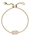 Kendra Scott Elaina Station Bracelet In Iridescent Drusy/gold