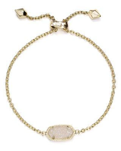 Shop Kendra Scott Elaina Bracelet In Ecru/gold